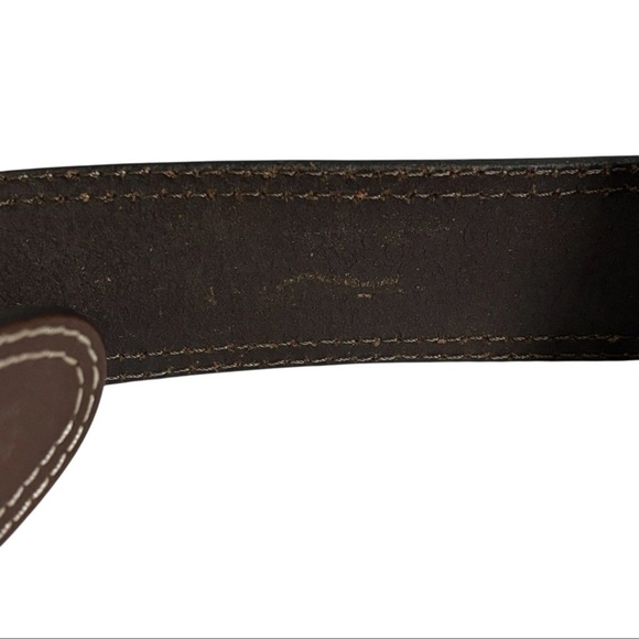 Timberland PRO Men's Genuine Brown Leather Belt Size 52 Casual - Picture 12 of 16